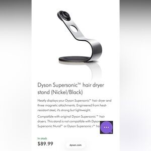 Dyson supersonic hair dryer stand